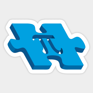 Pi puzzle Sticker